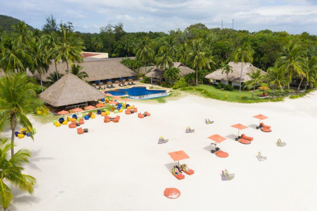 Oceanica Resort Panglao, Bohol Екстериор снимка Aerial view of the beach at the resort